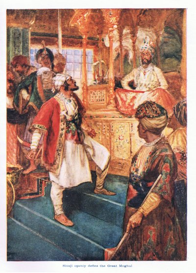 Sivaji openly defies the great Mogul by Arthur David McCormick
